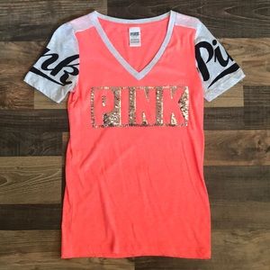Orange Victoria’s Secret PINK Shirt Size S